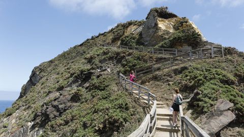 Visitantes en Fucio do Porco, el pasado julio