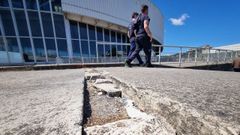 Chequeo a los accesos del Coliseum de A Coru�a