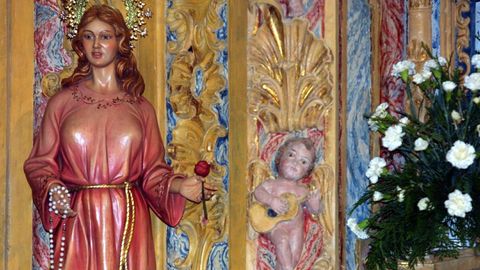La pol�mica talla de la virgen de A Clamadoira en Mu��os