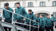 Miquel Parera y Fabio Gonz&aacute;lez en su visita a la Fragata Juan de Borb&oacute;n. 