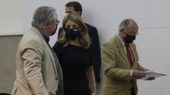 Yolanda D�az, ayer en la facultad de Econ�micas de A Coru�a