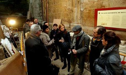 La directora de Turismo visit ayer las obras junto a miembros de la Fundacin Catedral.