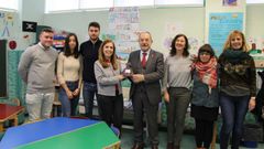 El alcalde, Wenceslao L�pez, y la edil de Igualdad, Marisa Ponga, visitan la Casa de Acogida de Oviedo