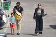 El actor Luis Lorenzo y su pareja, Arancha Palomino, en Madrid