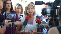 La portavoz del PP en el Senado, Alicia Garc�a, el mi�rcoles en Toro, Zamora.
