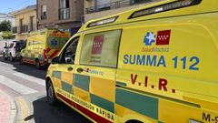 Veh�culos del servicio Summa 112 de la Comunidad de Madrid