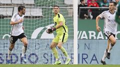 Cantero frente al Burgos en A Malata.