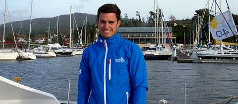 L�pez Marra frente al N�utico de Portos�n estas Navidades, cuando regres� a pasar las fiestas.