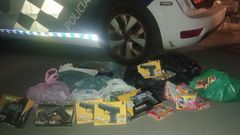 Material requisado por la Polic�a Local de O Grove