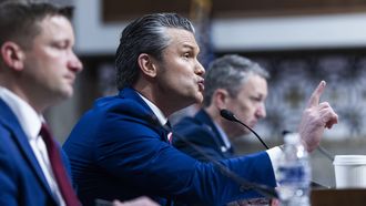 El secretario de Guerra, Pete Hegseth, en su primera comparecencia ante el Senado desde el comienzo de la guerra.