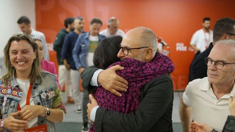Valoracin de los resultados en la sede del PSOE de Ourense