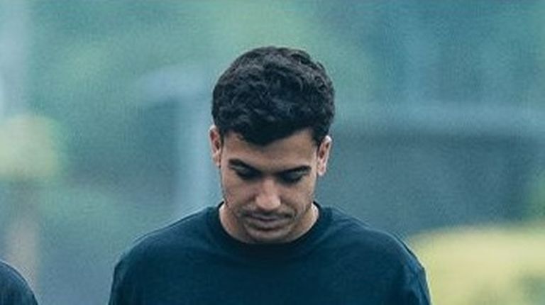 Manu S�nchez, en la Cidade Deportiva Afouteza del Celta este verano.