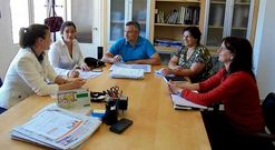 En la fotograf�a, un momento de una reuni�n preparativa del encuentro que se celebrar� en As Pontes.