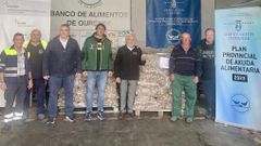 Entrega de las patatas del Inorde al Banco de Alimentos.