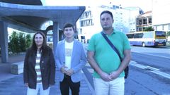Mar�a del Carmen Tena, Lu�s P�rez y Fran Torrado hablaron de la nueva l�nea de bus a los hospitales de Santiago