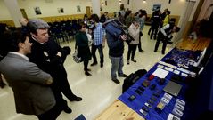 Parte del bot�n, en el cuartel de Lonzas