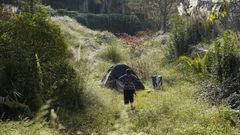 El lugar, lleno de maleza, se ha convertido en asentamiento de indigentes