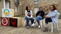 Ana Moreiras, Sara Hermo y Mar�a Outeiral desgranaron las actividades a realizar.