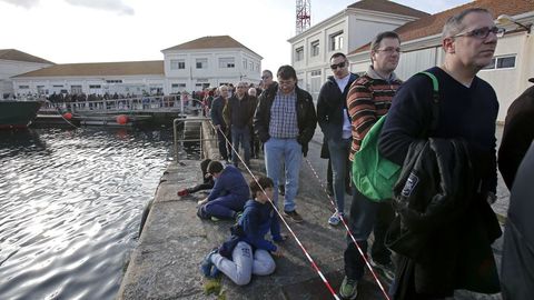 Submarino Tramontana atracado en la Escuela Naval de Mar�n