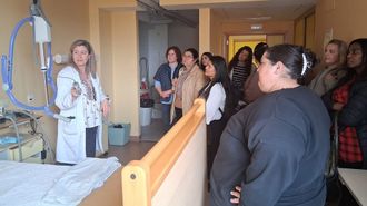 Alumnos de la acci�n formativa para desempleados, en Bergondo. 