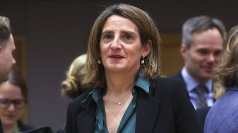 La ministra de Transicin Ecolgica, Teresa Ribera, en Bruselas