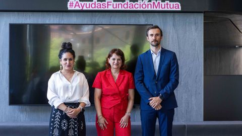 De izquierda a derecha, Ana Bugallo, Montserrat Fern�ndez Prieto y Luis A. D�az G�mez, los responsables de los tres proyectos del IDIS financiados por la Fundaci�n Mutua Madrile�a