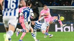 El central Carl Starfelt, en la �ltima visita del equipo vigu�s a la Real Sociedad.