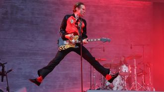 Alex Kapranos, lder de Franz Ferdinand, durante su actuacin en el festival O Son do Camio de este ao.