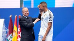 Florentino Prez y Kylian Mbapp.Florentino Prez, presidente del Real Madrid, y Kylian Mbapp