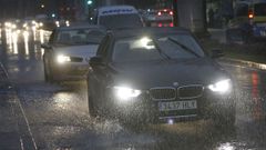 Con lluvia, la visibilidad se reduce y la conducción se complica.