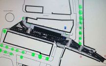 En la imagen de la izquierda, plano actual de la R�a do Comercio. El de la derecha, incluye los cambios previstos con la reforma