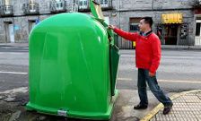 El uso de los contenedores de vidrio creci� por parte de los vecinos de la zona.