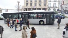 La plaza Galicia ser� una de las paradas del servicio que conectar� la ciudad y A Malata.