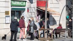 Colas para acceder a un test de ant�genos en Barcelona