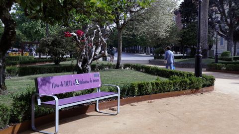 Banco contra la violencia de g&eacute;nero, en Noia