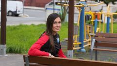 Sabela Arias, fotografiada este domingo en Foz.