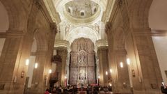 As� se ve la iglesia de la Compa��a con el nuevo alumbrado