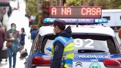 Aplausos a la polic�a en A Coru�a