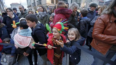 Carnaval de Pontevedra. Presentacin del loro Ravachol