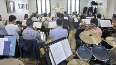 Ensayo de la Banda Municipal en el 2013