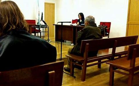 El acusado, ayer en el juicio celebrado en Lugo.