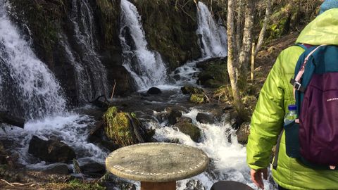 Hayedo de Busmayor. La fervenza do Beiro es la ms famosa de la ruta