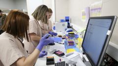 Imagen de archivo de toma de muestras del Proxecto Xenoma en Santiago. 