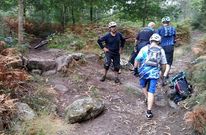 Diego Gonz�lez result� gravemente herido tras chocar contra una piedra en una pista forestal. 