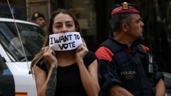 Protestas en las calles de Barcelona