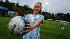 Tub�o, que se form� en el EFM Boiro, es una habitual en las convocatorias de la selecci�n gallega.