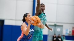 Moira Joiner, aunque renqueante, fue la m�xima anotadora del Baxi.