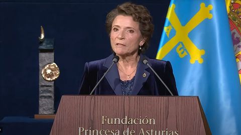 Ana Isabel Fern�ndez, presidenta de la Fundaci�n Princesa de Asturias durante la gala