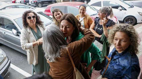 Amigos y vecinos quisieron felicitar a la actriz Susana Sampedro