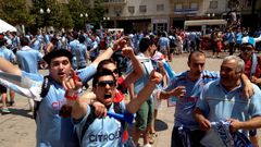 La afici�n del Celta en Tarragona